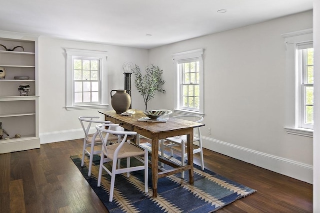 14 Dodges Row, Wenham, MA 01984 - home office featuring healthy amount of natural light, baseboards, and dark wood finished floors