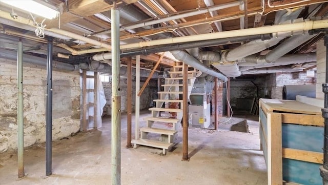 14 Maple St, Amesbury, MA 01913 - below grade area with stairs