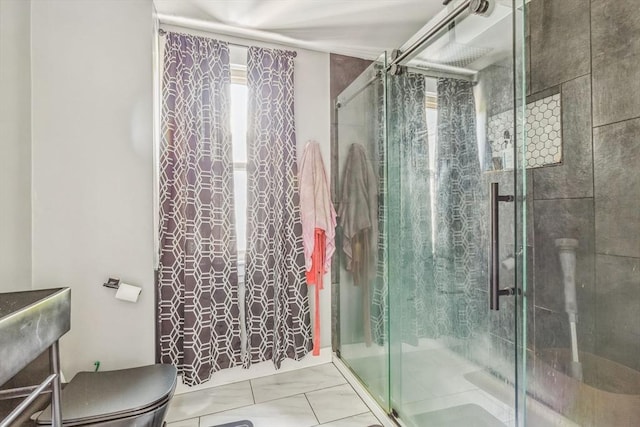 114 Chancery St, New Bedford, MA 02740 - bathroom featuring a stall shower and toilet