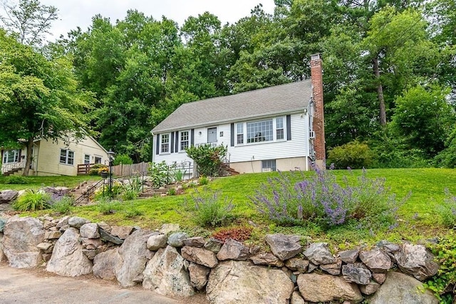 70 Fox Meadow Ln, Dedham, MA 02026 - view of front of property with a chimney