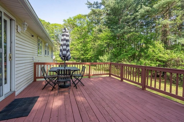 143 Davis St, Northborough, MA 01532 - deck with outdoor dining area