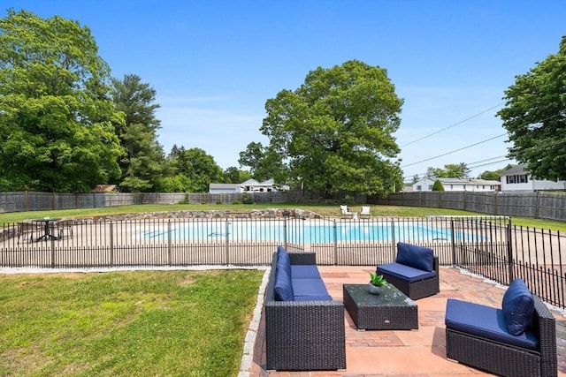 213 Thurston St, Wrentham, MA 02093 - view of swimming pool with a patio area and an outdoor hangout area