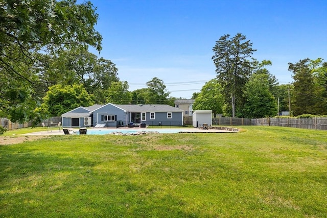 213 Thurston St, Wrentham, MA 02093 - rear view of property featuring a pool and a patio area