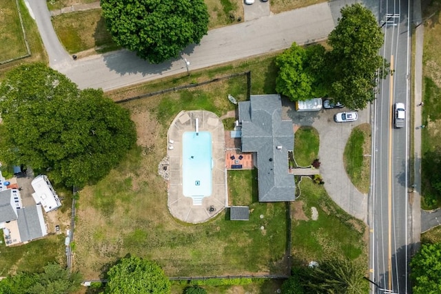 213 Thurston St, Wrentham, MA 02093 - aerial view of a pool