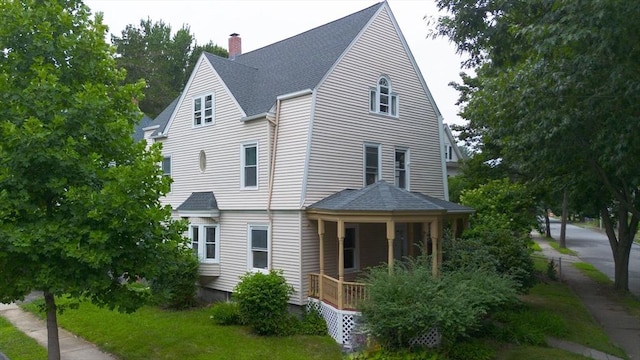 view of rear view of property