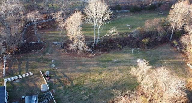 bird's eye view with a rural view