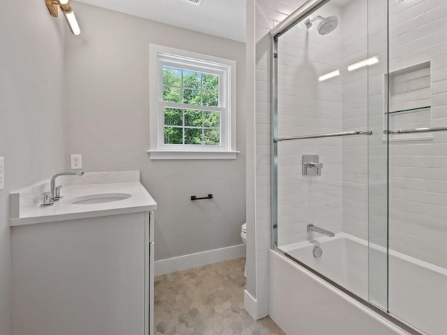 128 Old Southbridge Rd, Dudley, MA 01571 - bathroom with vanity and combined bath / shower with glass door