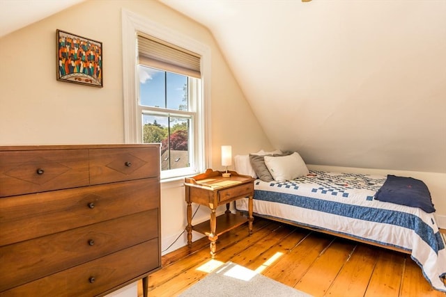 38 Davis St, Plymouth, MA 02360 - bedroom with light wood-type flooring and lofted ceiling