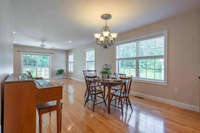 21 Cielo Dr, Dover, NH 03820 - dining room with light wood-style flooring, a chandelier, and recessed lighting