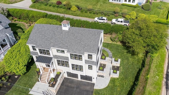view from above of property