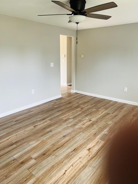 209 Casey Dr, Chicopee, MA 01020 - unfurnished room with ceiling fan and wood finished floors