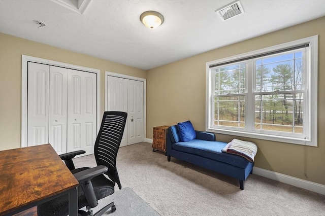 10 Stone St Unit 1, Auburn, MA 01501 - office space with visible vents, baseboards, and carpet floors