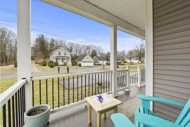 10 Stone St Unit 1, Auburn, MA 01501 - balcony with a residential view and covered porch