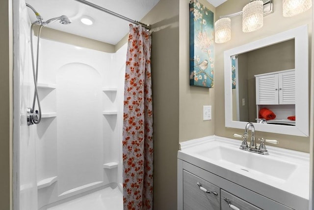 92 Martin St, Rehoboth, MA 02769 - full bathroom featuring a stall shower and vanity
