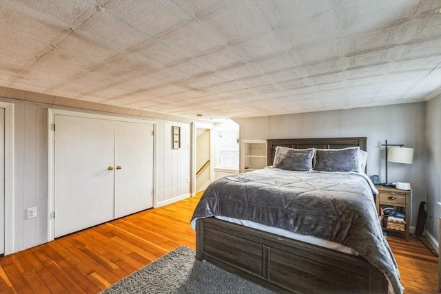 bedroom featuring hardwood / wood-style flooring