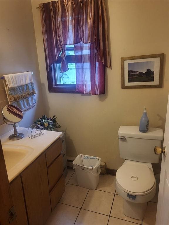 21 Delford Unit 2, Boston, MA 02131 - bathroom with tile patterned floors and vanity