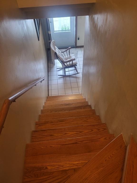 21 Delford Unit 2, Boston, MA 02131 - stairway featuring tile patterned floors