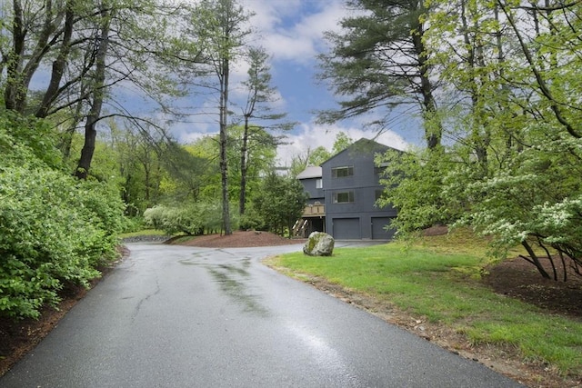 view of asphalt driveway