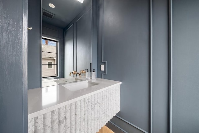 bathroom featuring vanity