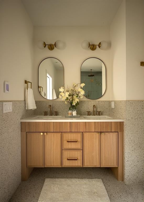 full bath with double vanity