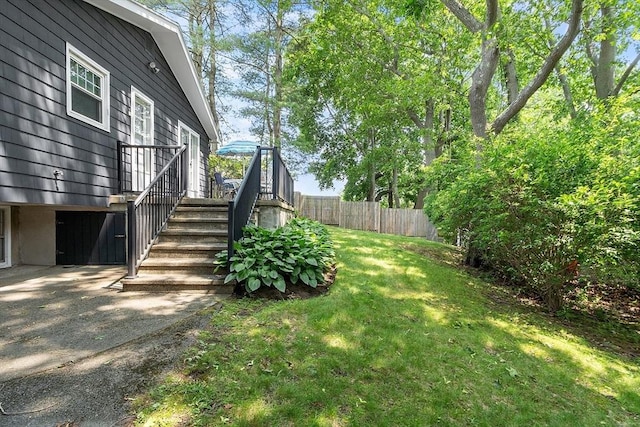 5 Summit View Dr, Swampscott, MA 01907 - view of yard with stairway and a deck