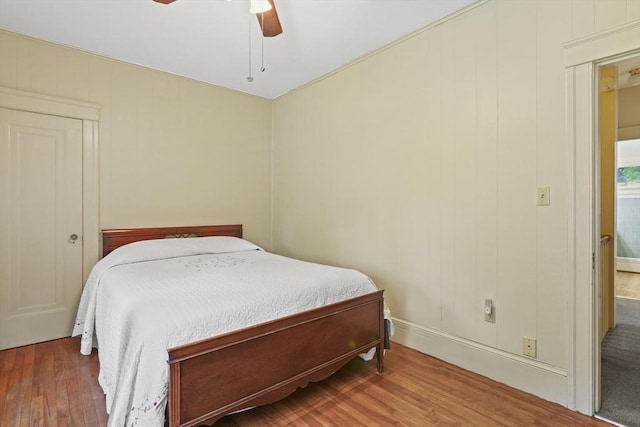20 Houghton St, Webster, MA 01570 - bedroom with wood finished floors and ceiling fan