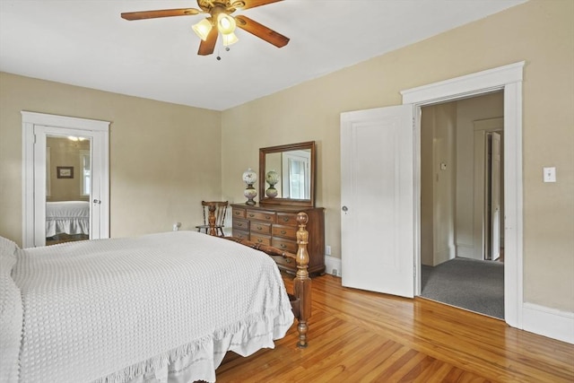 20 Houghton St, Webster, MA 01570 - bedroom featuring light wood finished floors and ceiling fan