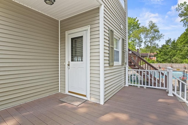 20 Houghton St, Webster, MA 01570 - wooden deck featuring stairs