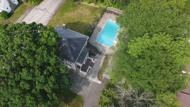 20 Houghton St, Webster, MA 01570 - drone / aerial view of a pool area