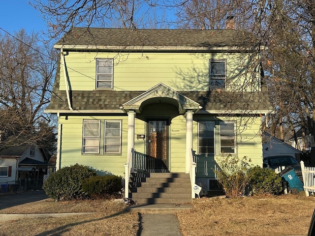 view of front of home