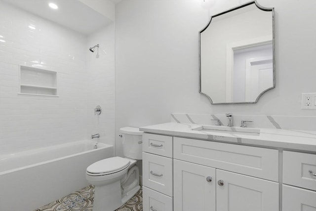 18-20 Parkman St Unit 5, Boston, MA 02122 - full bathroom with shower / tub combination, vanity, and toilet