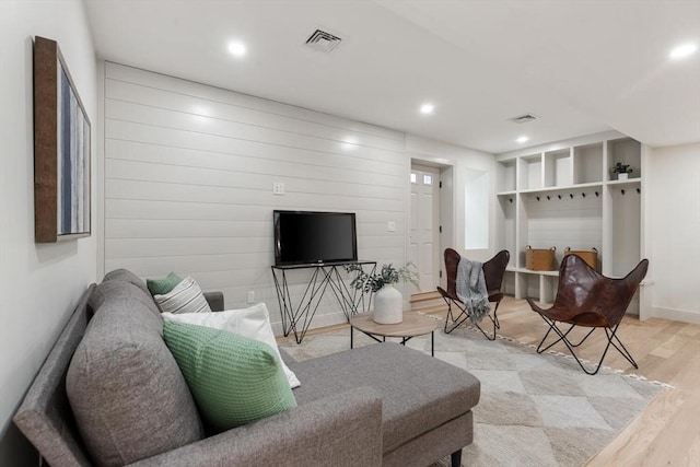 8 Holly Ave Unit 1, Cambridge, MA 02138 - living room with light wood-type flooring and recessed lighting