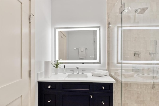 8 Holly Ave Unit 1, Cambridge, MA 02138 - full bathroom with vanity and a shower stall