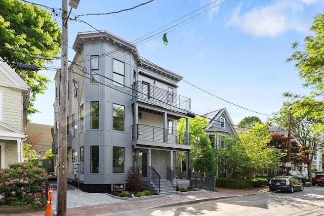 8 Holly Ave Unit 1, Cambridge, MA 02138 - view of front of house with a balcony and crawl space