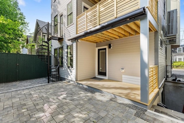 8 Holly Ave Unit 1, Cambridge, MA 02138 - view of patio featuring stairs