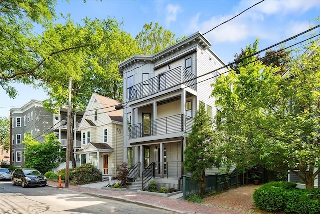 8 Holly Ave Unit 1, Cambridge, MA 02138 - view of front facade featuring a balcony