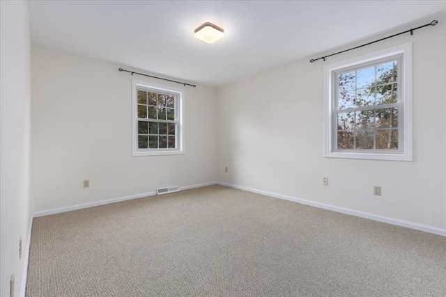 view of carpeted empty room