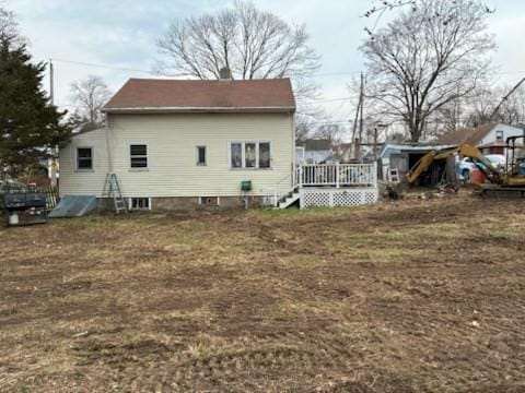 96 Manzanetta Ave, Weymouth, MA 02188 - rear view of property with a deck