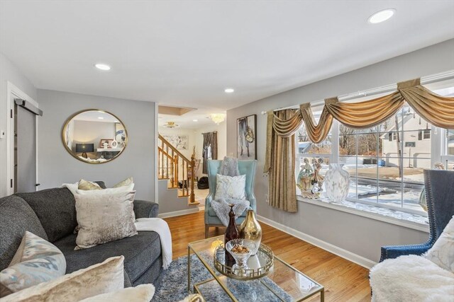 105 Cross St, Randolph, MA 02368 - living room featuring hardwood / wood-style flooring