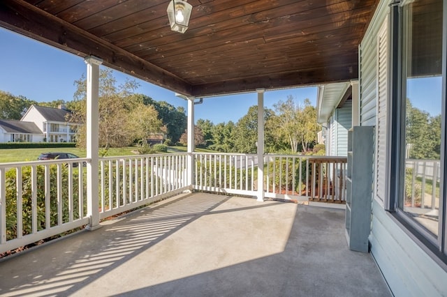 view of patio / terrace with covered porch