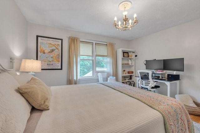 121 Merriam Rd, Grafton, MA 01519 - bedroom with a chandelier
