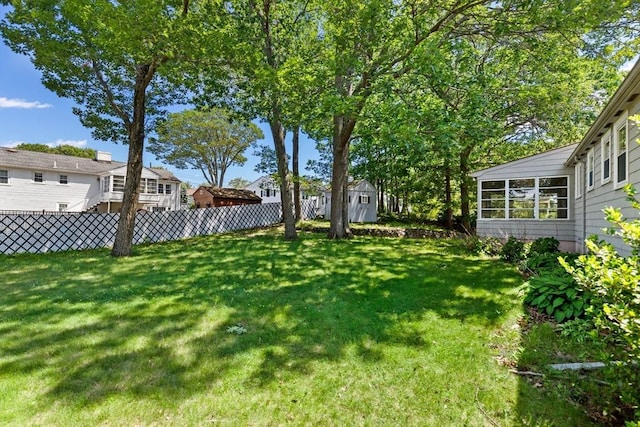 29 Gregory Rd, Wakefield, MA 01880 - view of yard featuring a residential view and a sunroom