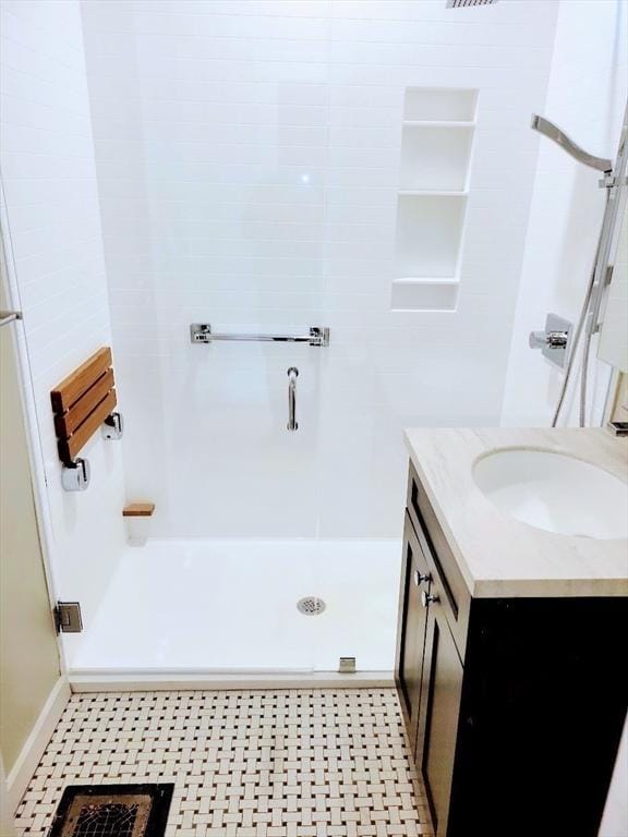 8 Dawes St, Boston, MA 02125 - full bath featuring a shower with shower door and vanity