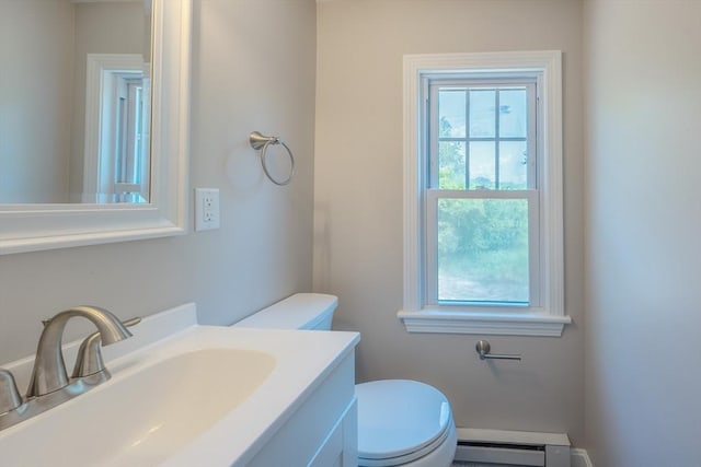 136 E St, South Hadley, MA 01075 - half bath featuring baseboard heating and vanity