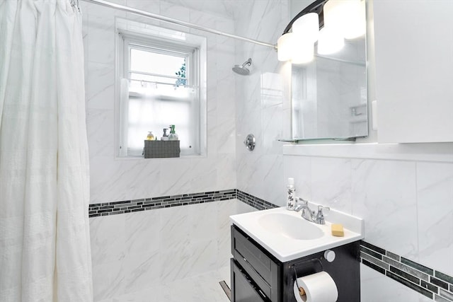 9 Twomey Ct Unit 52, Boston, MA 02127 - bathroom featuring vanity and a shower with shower curtain