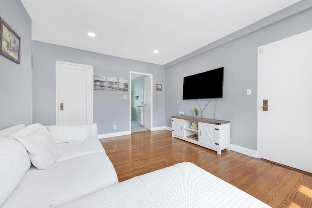 9 Twomey Ct Unit 52, Boston, MA 02127 - living area featuring wood finished floors and recessed lighting