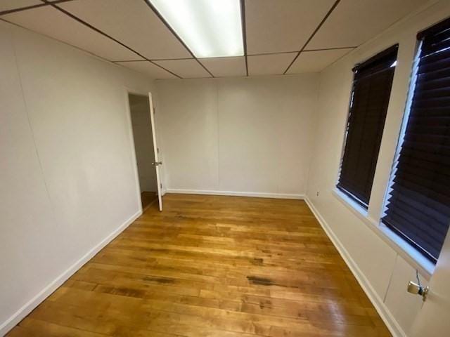 1025 Main St, Worcester, MA 01603 - spare room featuring light wood-style floors and a drop ceiling