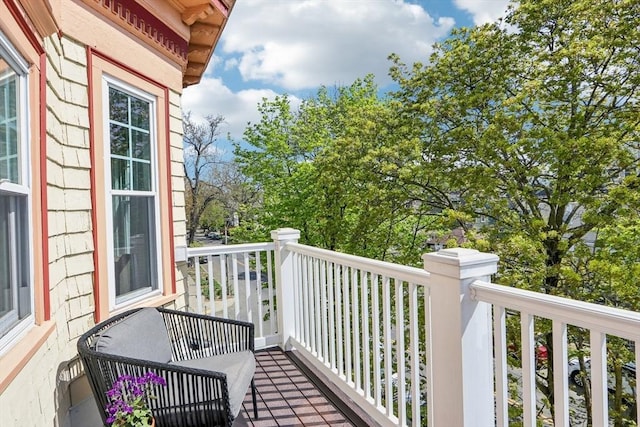 view of balcony