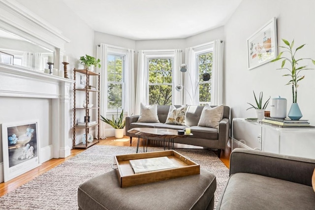 interior space with light wood finished floors