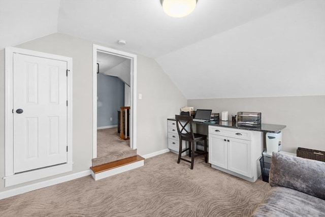 1091 Tobey St, New Bedford, MA 02745 - office featuring light colored carpet, lofted ceiling, and baseboards